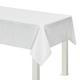 Metallic White Fabric Tablecloth 